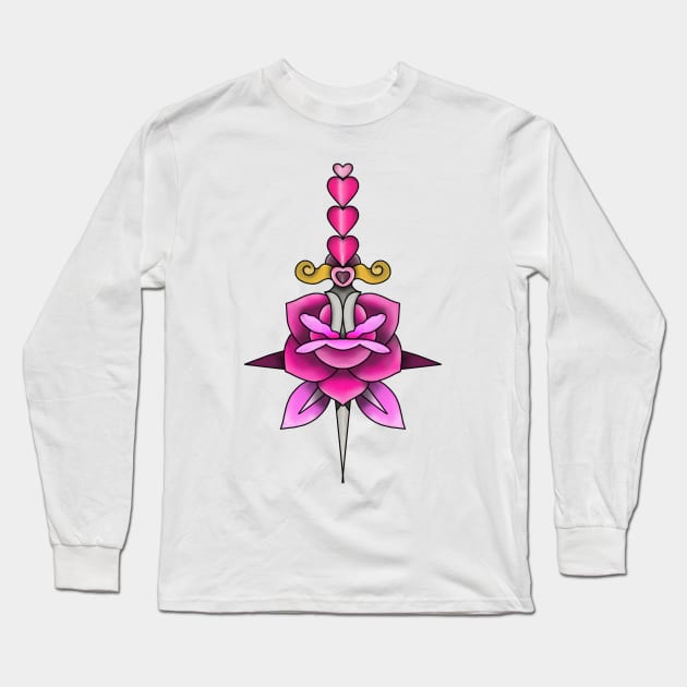 Dagger Long Sleeve T-Shirt by lizajambalaya